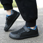 Kids barefoot mesh sneakers wide toe box zero-drop rubber sole