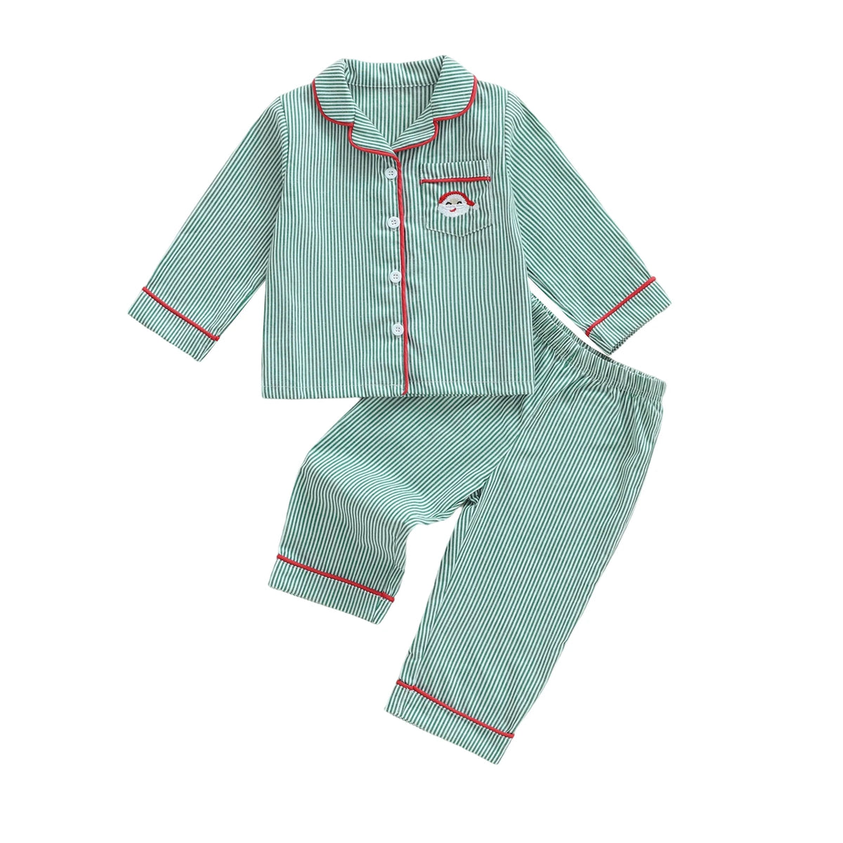 Christmas Pajamas Toddler Boy 2 Piece Long Sleeve Sets | Sleepwear