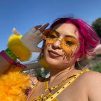 Glitter sunglasses festival party eye-catching with colored lenses, 6 colors