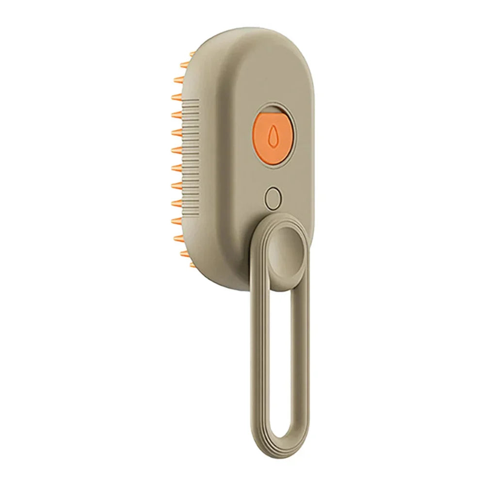 Pet steam brush 3-in-1 electric grooming tool for dogs and cats, deshedding and massage
