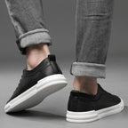 Genuine Italian leather sneakers in white black khaki and beige suede