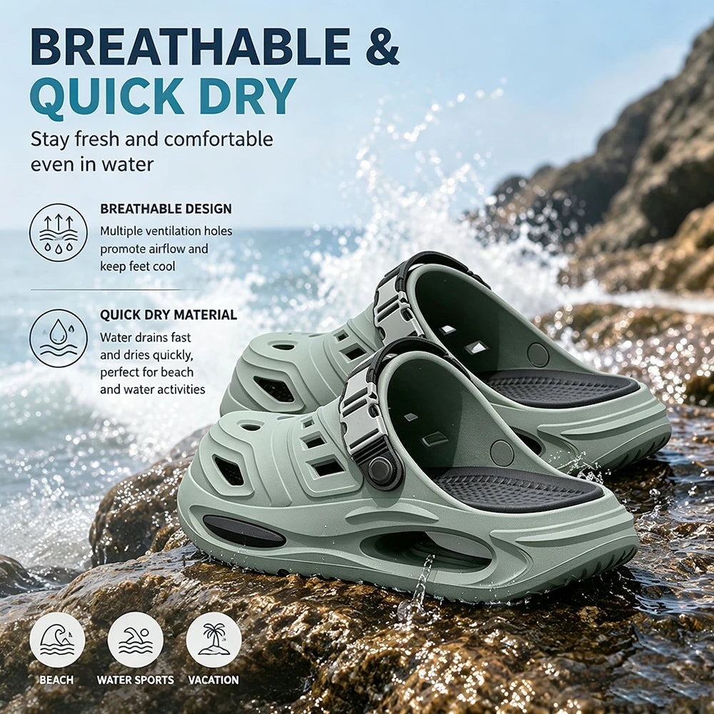 Men Orthopedic Sandals | EVA Clogs Lightweight Non Slip | Waterproof