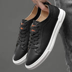 Genuine Italian leather sneakers in white black khaki and beige suede