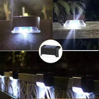 Solar Garden Light Step Lamp Waterproof LED Deck Light Multipack