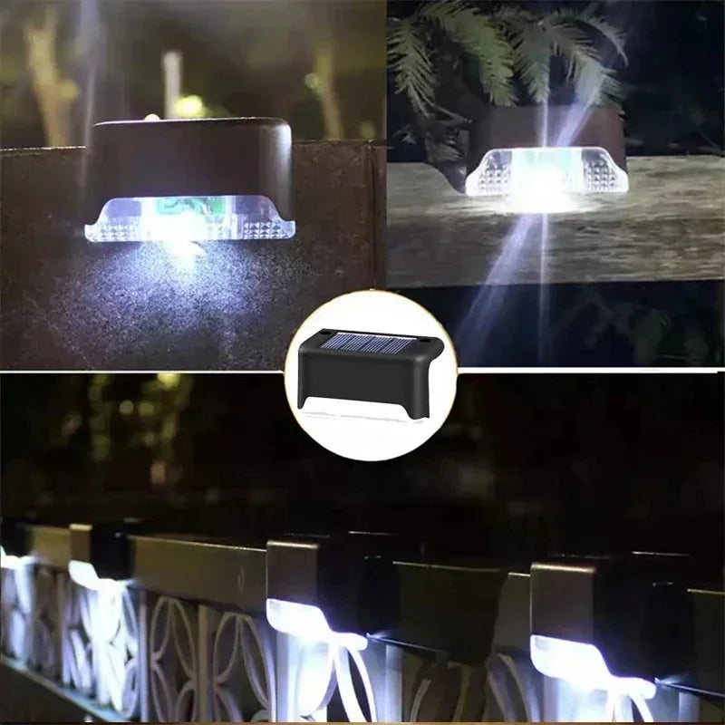 Solar Garden Light Step Lamp Waterproof LED Deck Light Multipack