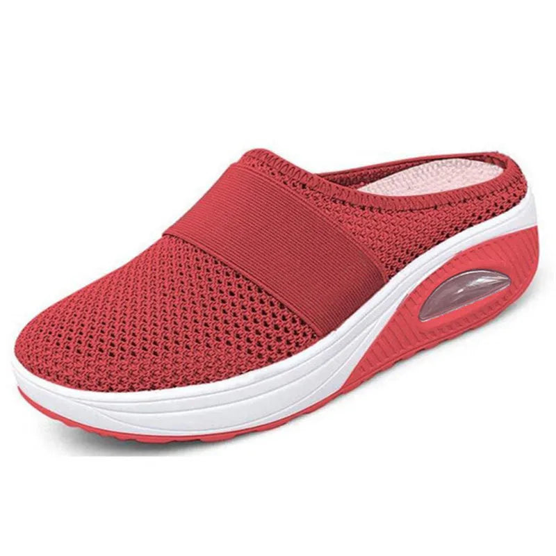 Women Orthopedic Shoes Slip On Sandals Breathable Mesh Air Cushion