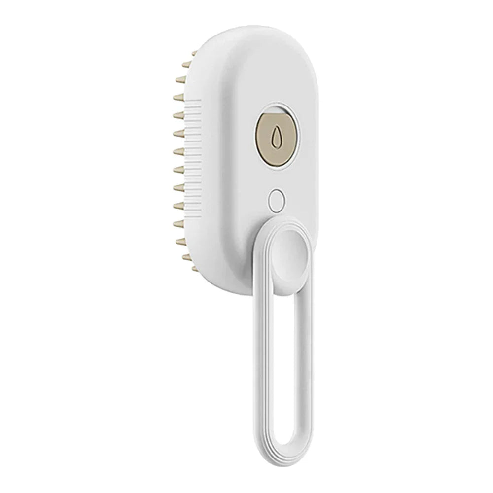Pet steam brush 3-in-1 electric grooming tool for dogs and cats, deshedding and massage