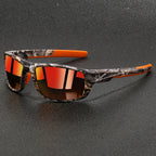 Camo sunglasses polarized with UV protection, lightweight outdoor sport design