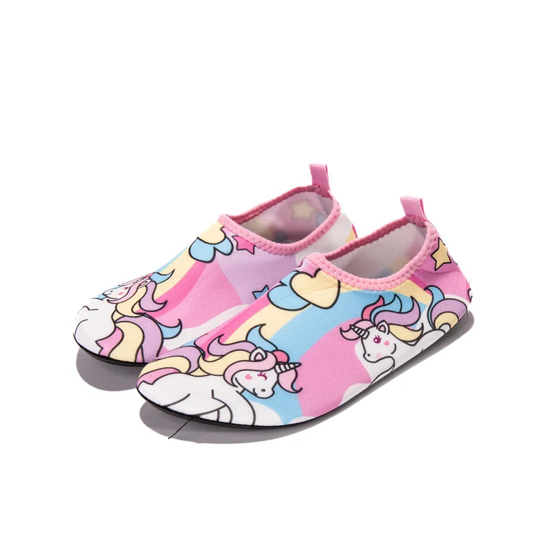 Kids Water Shoes Girls Anti Slip Quick Dry Lightweight Printed