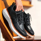 Women orthopedic sneakers cushioned breathable in Blue White and Black