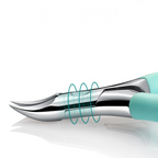 Toenail clipper for seniors with ergonomic grip and stainless steel curved blades for thick nails