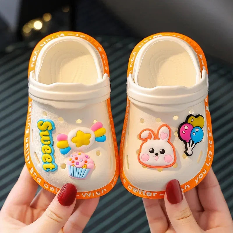 Kids Sandals Toddler Slip On Lightweight Breathable Cartoon