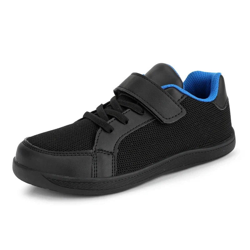 Kids barefoot mesh sneakers wide toe box zero-drop rubber sole