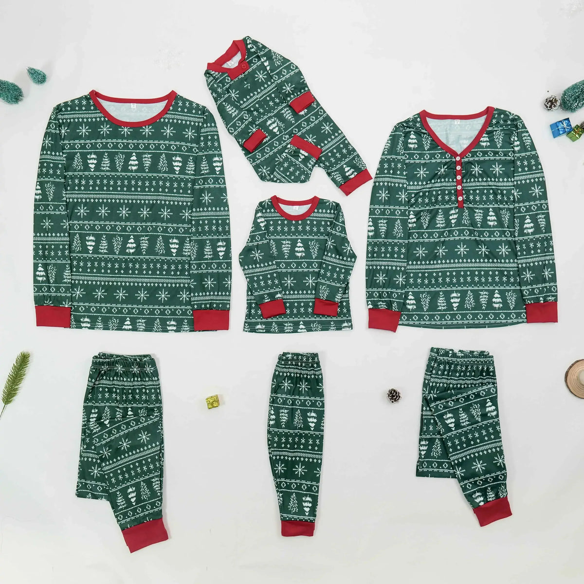 Christmas pajamas women 2 piece all over print loungewear set