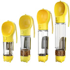 Dog water bottle 3-in-1 BPA-free travel bottle with food storage and poop bag dispenser