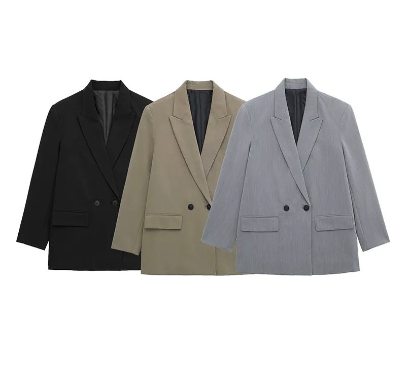 Oversized Blazer Women Structured Classic Lapels | Bexcellent