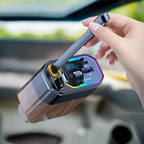 120W 4-in-1 retractable car charger with USB-C and cigarette lighter adapter