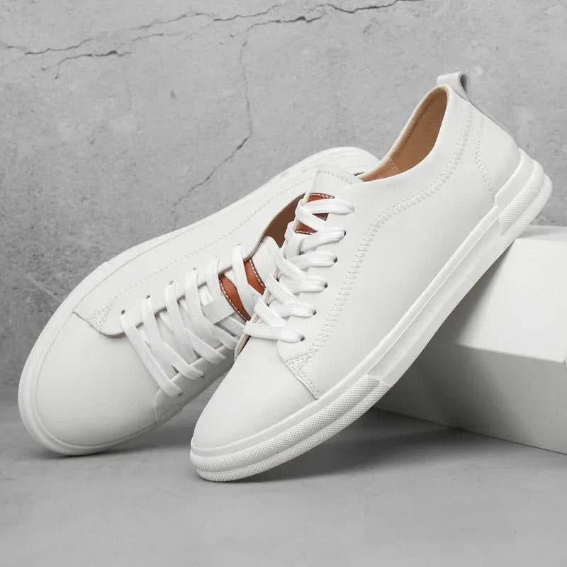 Genuine Italian leather sneakers in white black khaki and beige suede