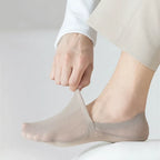 Invisible breathable anti-slip low cut socks, no-show design with cotton sole