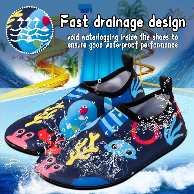 Kids Water Shoes Girls Boys Quick Drying Lightweight Non Slip
