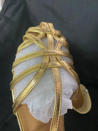 Braided Sandals Women Flat Roman Style Cross Strap Low Heel Shoes
