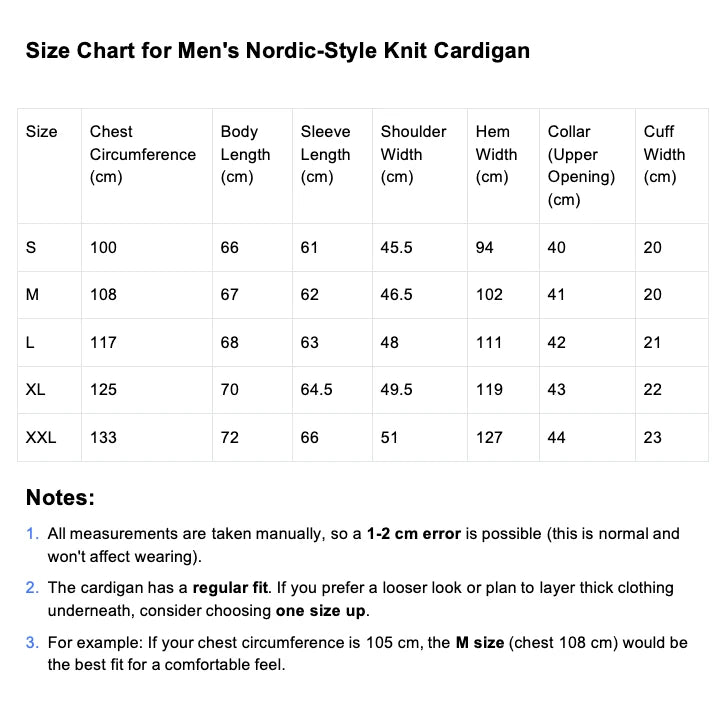 Christmas Cardigan Men | Nordic Pattern Knit Zip Up Long Sleeve Winter