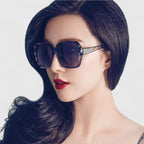 Women square sunglasses with UV protection in multiple lens color options