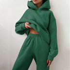 Women 2 piece oversized jogger set casual lounge tracksuit