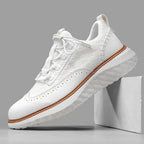 Women orthopedic sneakers cushioned breathable in Blue White and Black