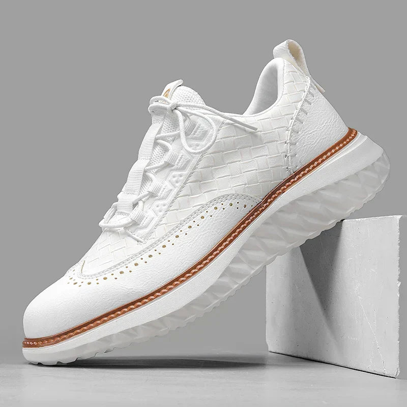 Women orthopedic sneakers cushioned breathable in Blue White and Black