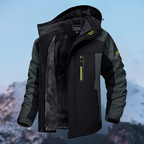 Men's winter jacket waterproof fleece-lined regular fit, available in multiple colours