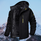 Men's winter jacket waterproof fleece-lined regular fit, available in multiple colours