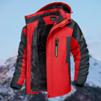 Men's winter jacket waterproof fleece-lined regular fit, available in multiple colours