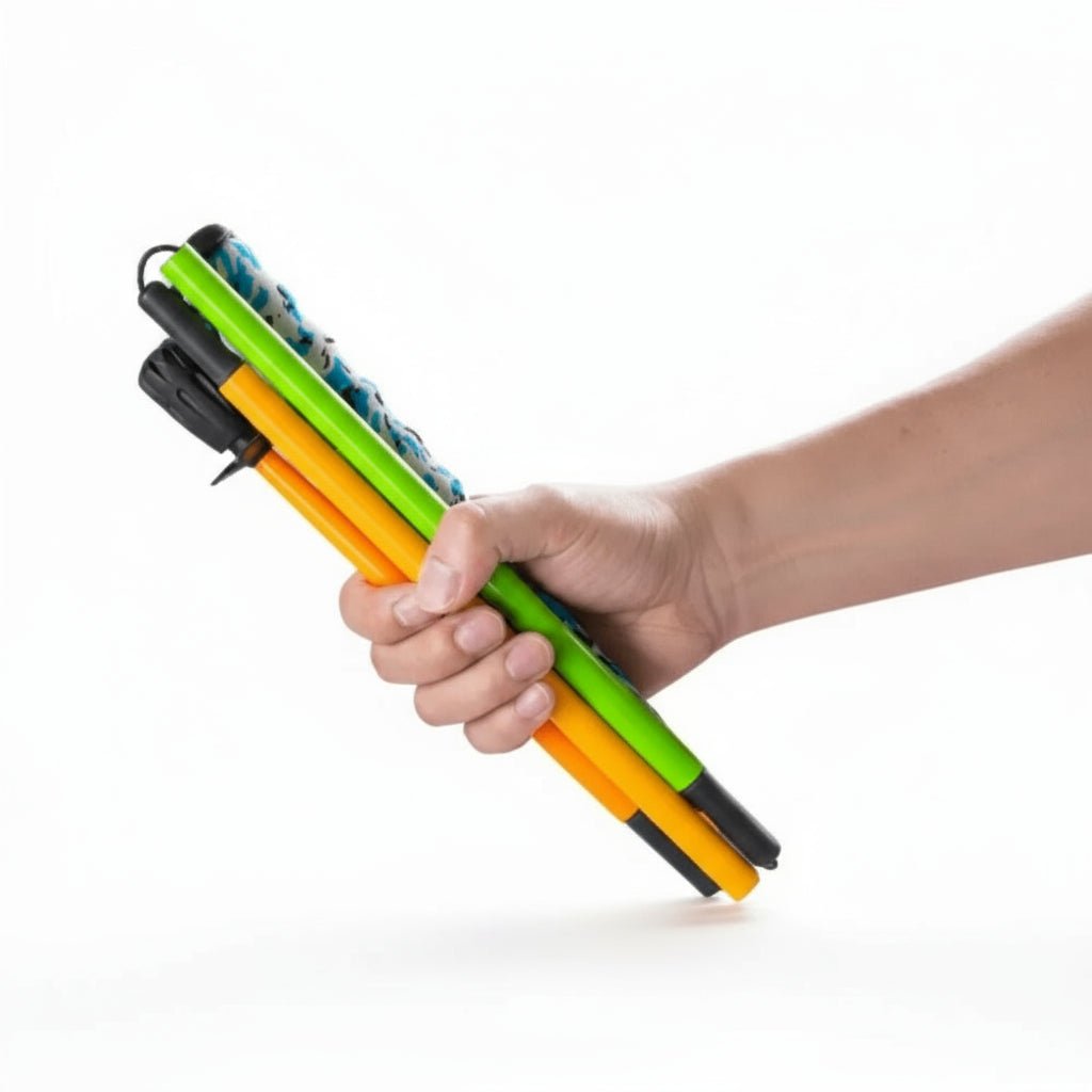 Carbon fiber hiking poles foldable 5-section ultra-light, adjustable height for all terrain