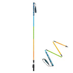 Carbon fiber hiking poles foldable 5-section ultra-light, adjustable height for all terrain