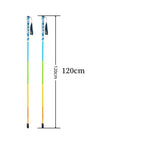Carbon fiber hiking poles foldable 5-section ultra-light, adjustable height for all terrain