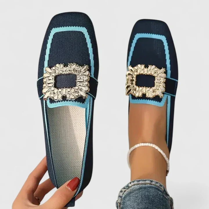 Women's orthopedic loafers slip-on with cushioned insole and flexible sole