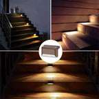 Solar Garden Light Step Lamp Waterproof LED Deck Light Multipack