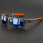 Camo sunglasses polarized with UV protection, lightweight outdoor sport design