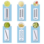 12-in-1 multi-function cutting set with stainless steel blades and compact storage design