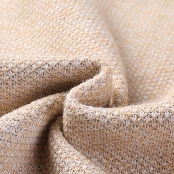 Knit full zip jacket with stand-up collar and side pockets