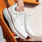Women orthopedic sneakers cushioned breathable in Blue White and Black