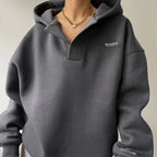 Women crewneck sweater modern knit in pink beige and grey
