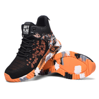 Safety shoes with steel toe and anti-puncture Kevlar sole, ankle protection, EN ISO 20345