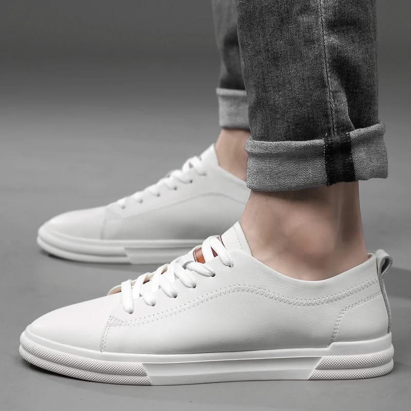 Genuine Italian leather sneakers in white black khaki and beige suede
