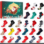 Sock Advent Calendar 24 Pairs Unisex Long Short Socks Gift Box Set