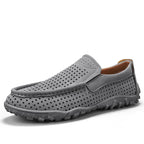 Men's breathable slip-on loafers with cushioned sole, casual smart style