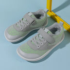 Kids barefoot sneakers with wide toe box and lightweight flexible rubber sole
