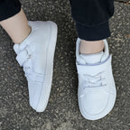 Kids barefoot mesh sneakers wide toe box zero-drop rubber sole
