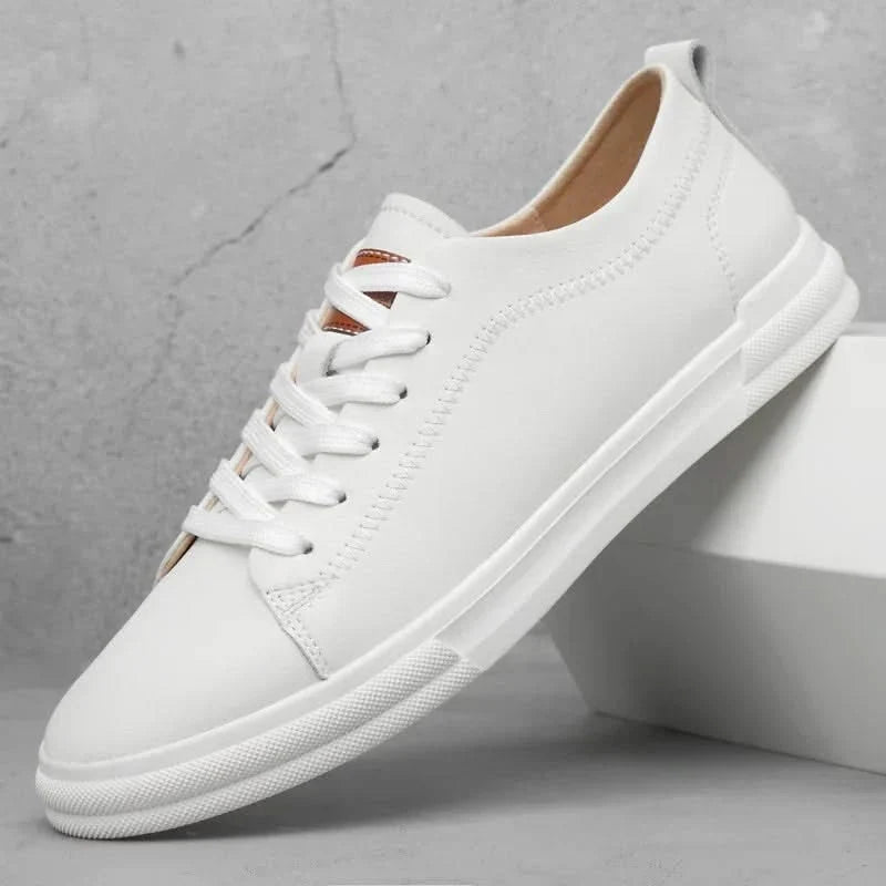 Genuine Italian leather sneakers in white black khaki and beige suede